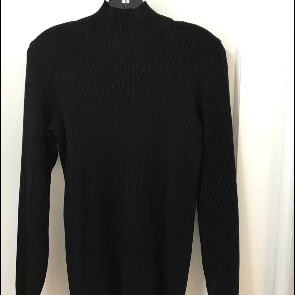 Laurel black mock turtleneck sweater